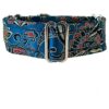 Beautiful Satin Lined Martingale Collar for Whippet and Similar Breeds 2'' Wide