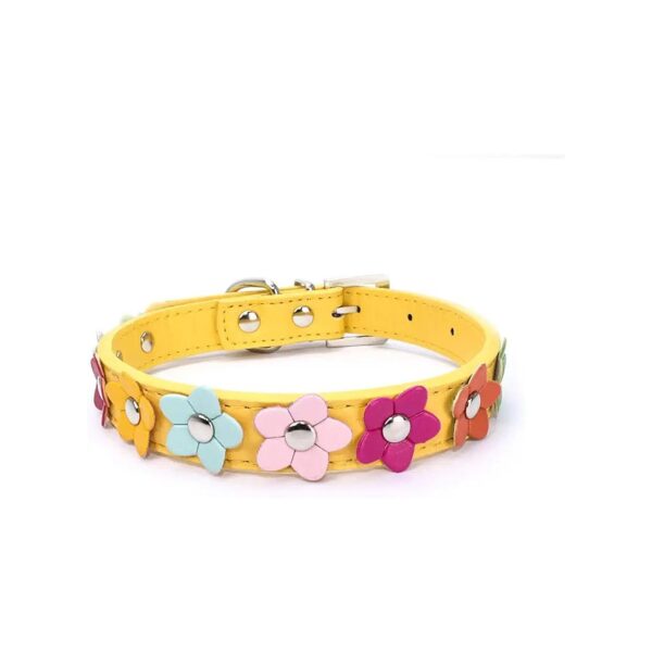 Beautiful Yellow Floral Collar for Xs Female Small Breed Dogs and Cats