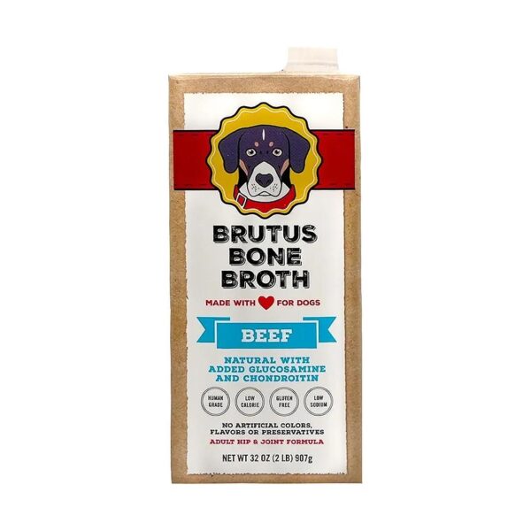 Beef Bone Broth Wet Dog Food 32 Oz No Artificial Colors Added