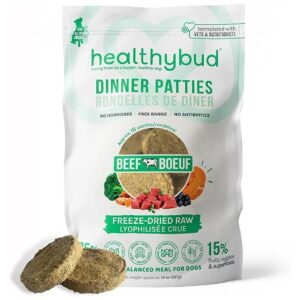 Beef, Organs, and Bones Freeze-Dried Patties for Real Food for Real Dogs