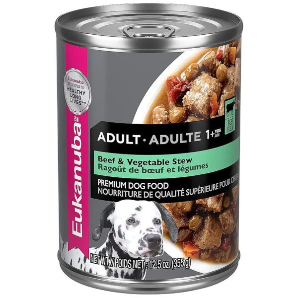 Beef and Vegetable Stew Wet Dog Food for Adult Dogs