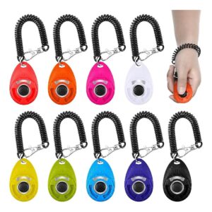 Behavioral Training Clicker Set for Dogs Cats Birds Horses with Water Drop Design