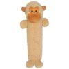 Beige Giant Monkey Chew Toy for Pets with Love for Durability