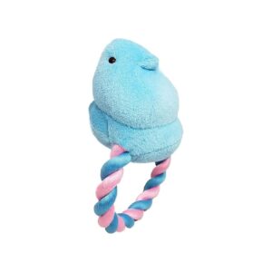 Best Blue Chick Squeaky Rope Dog Toy for Canine Fun