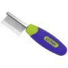 Best Combs for Shedding Control, Puppies, and Small Dogs, Green, XS, Stainless Steel