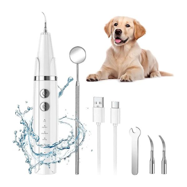 Best Ultrasonic Teeth Cleaning Kit for Dogs and Cats Removes Plaque Tartar and Stains