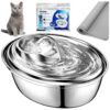 Best Value Pet Drinking Fountain for Cats and Small Dogs with 6 Replacement Filters