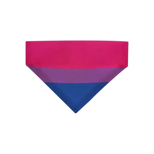 Bi Flag Colors Pet Collar Scarf Bib for Medium to Larger Dogs LGBT Support Gift