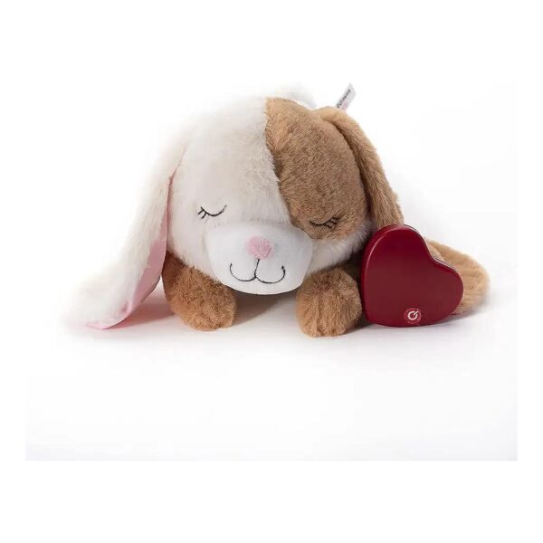 Big 12-Inch Plush Heartbeat Rabbit Dog Toy for Reliable Sleep Aid and Novelty