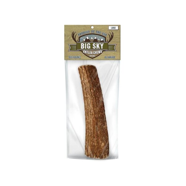 Big Sky Antler Chew for Adult Dogs with No Coloring