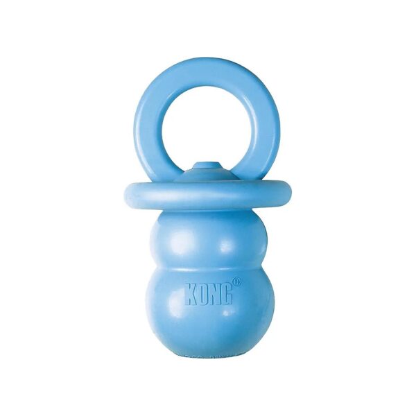 Binkie-Style Dog Toy for Teething Puppies with Natural Rubber and Treat Filling