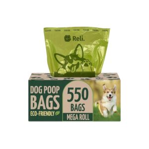 Biodegradable Dog Poop Bags in Roll for Large Dogs with Unique Design Print