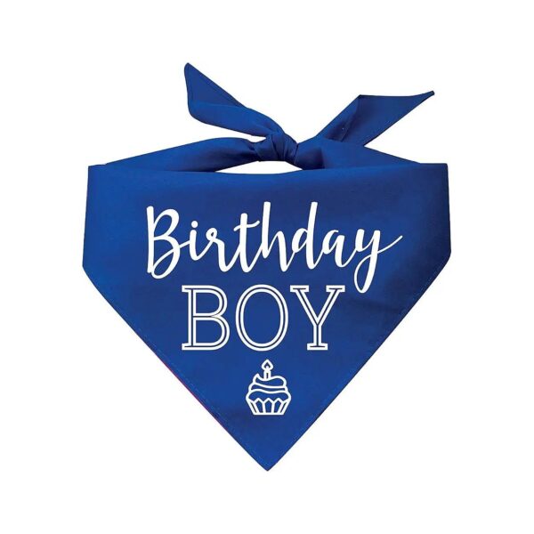 Birthday Boy Cupcake Inspiration Royal OS 214 Cotton Dog Bandana