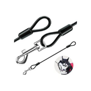 Bite Rope for Retractable Dog Leashes - Rubber and Alloy Steel