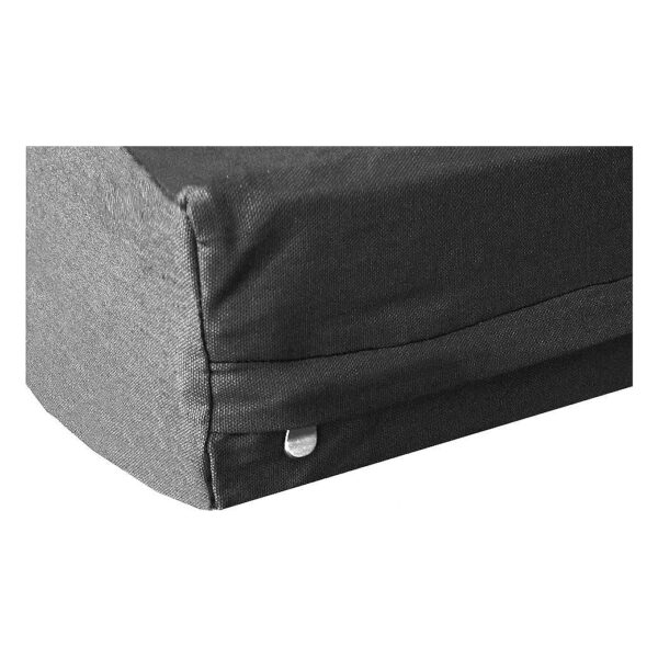 Black 41x27x4 Inches Cotton Canvas Heavy Duty Dog Bed Replacement Cover