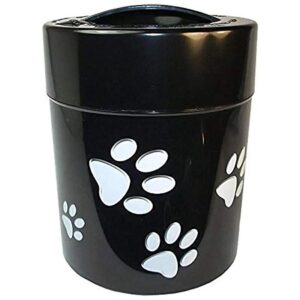 Black Airtight Pet Food Storage Container with 5 Liters Capacity