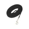 Black Cotton Web Dog Lead for Freerunning and Exercise