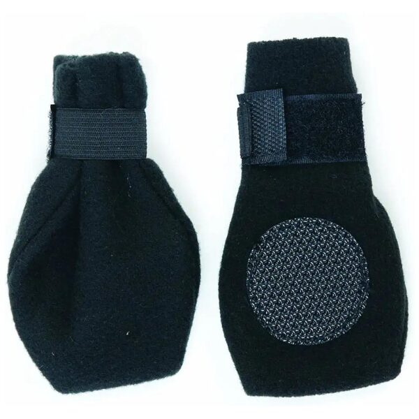 Black Dog Boots with Polar Fleece Material for Warmth and Comfort