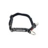 Black Dog Collar with Reflective Features and Adjustable Strap