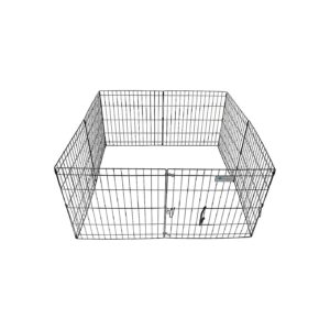 Black Dog Exercise Pen with Black Epoxy Coating for Durability