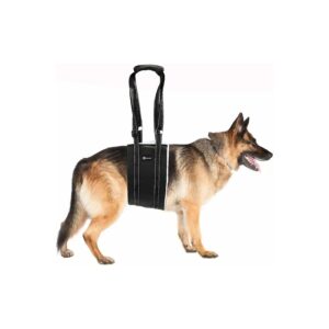 Black Dog Lift Harness for Large Dogs with Comfortable Padded Design and Soft Lining