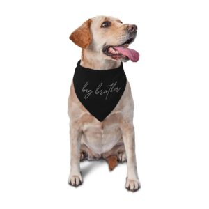 Black Dog Reversible Bandana for Big Brother Baby Announcement