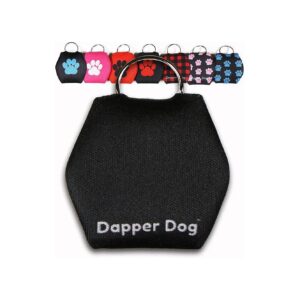 Black Dog Tag Silencer with Adjustable Neoprene Holder