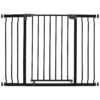 Black Gate for Wide Doorways and Hallways 39-42 Inches with Smart Stay Open Feature