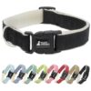 Black Hemp Dog Collar for Large and Small Breeds - Hypoallergenic, Soft, and Durable