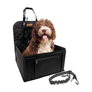 Black High-Quality Waterproof Dog Car Seat Rear and Front Seat for Small to Medium Dogs