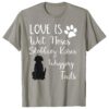 Black Labrador Retriever Lover Quote T-Shirt for Dog Enthusiasts