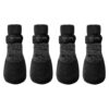 Black Large Dogs' Rubber Dipped Socks for Winter Outdoor Wear