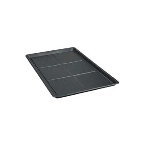 Black Medium Floor Tray for Pet Crate Replacement with Durable Plastic