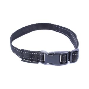 Black Nylon Dog Collar Strap Replacement for Vibrating and Static Shock Training