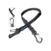 Black Nylon Dog Seatbelt with Aviation Aluminum Alloy Carabiner and Adjustable Harness