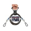 Black Onyx Dog Tie Out Cable for Large Dogs with Robust Outer Coating and Rust Protection