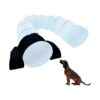 Black PVC Dog Agility Tunnel Sand Bag 66 Long for Heavy Weight Training