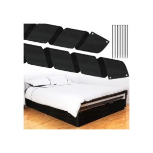 Black Pet Blocker for Bed with Zip Ties - Furniture Bed Bottom Protector No Adhesive