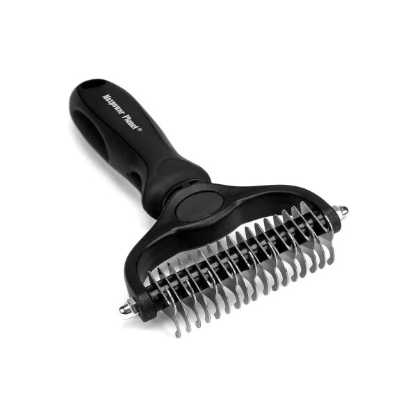 Black Pet Grooming Brush for Cats and Dogs