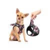 Black Pet Harness for Small Breeds, Suitable for Daily Walking and Outdoor Activities