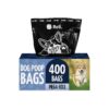 Black Pet Waste Bags for Yard Pickup - 9x13 Large Dog Bags with Dispenser