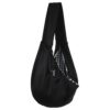 Black Polyester Pet Sling Carrier for Small Medium Pets Outdoor Travel