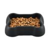 Black Slow Feeder Pet Bowl for Fun and Enjoyable Eating with Non Slip Suction Cups