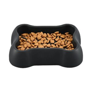 Black Slow Feeder Pet Bowl for Fun and Enjoyable Eating with Non Slip Suction Cups