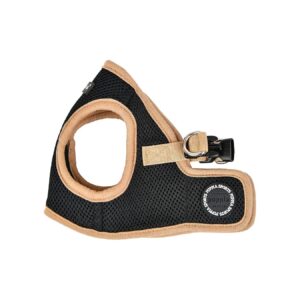 Black Small Soft Vest Harness from Puppia Alternative with Polyester Material