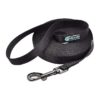 Black Solid Nylon 100 Foot Recall Training Leash