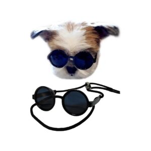 Black Sunglasses for Tiny Dogs Small Breed Sunglasses up to 15lbs Teacup Toy Breeds