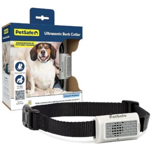 Black Synthetic Dog Bark Training Collar for Small to Large Breed Dogs