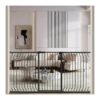 Black Wide Extra Tall Baby Gate with Extension for Doorways Kitchen Stairs Safety