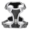 Black and Gray Adjustable Dog Vest Harness for Small Dogs